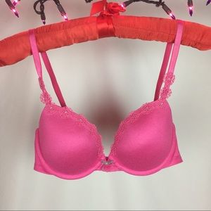Aerie Lindsey Pink Flower Straps Braw